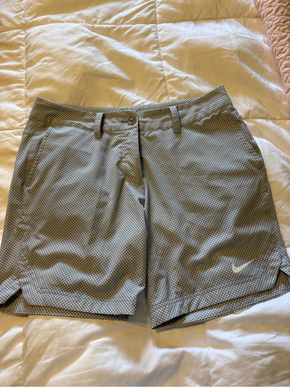 Nike Gray Microdot Golf/Active Shorts